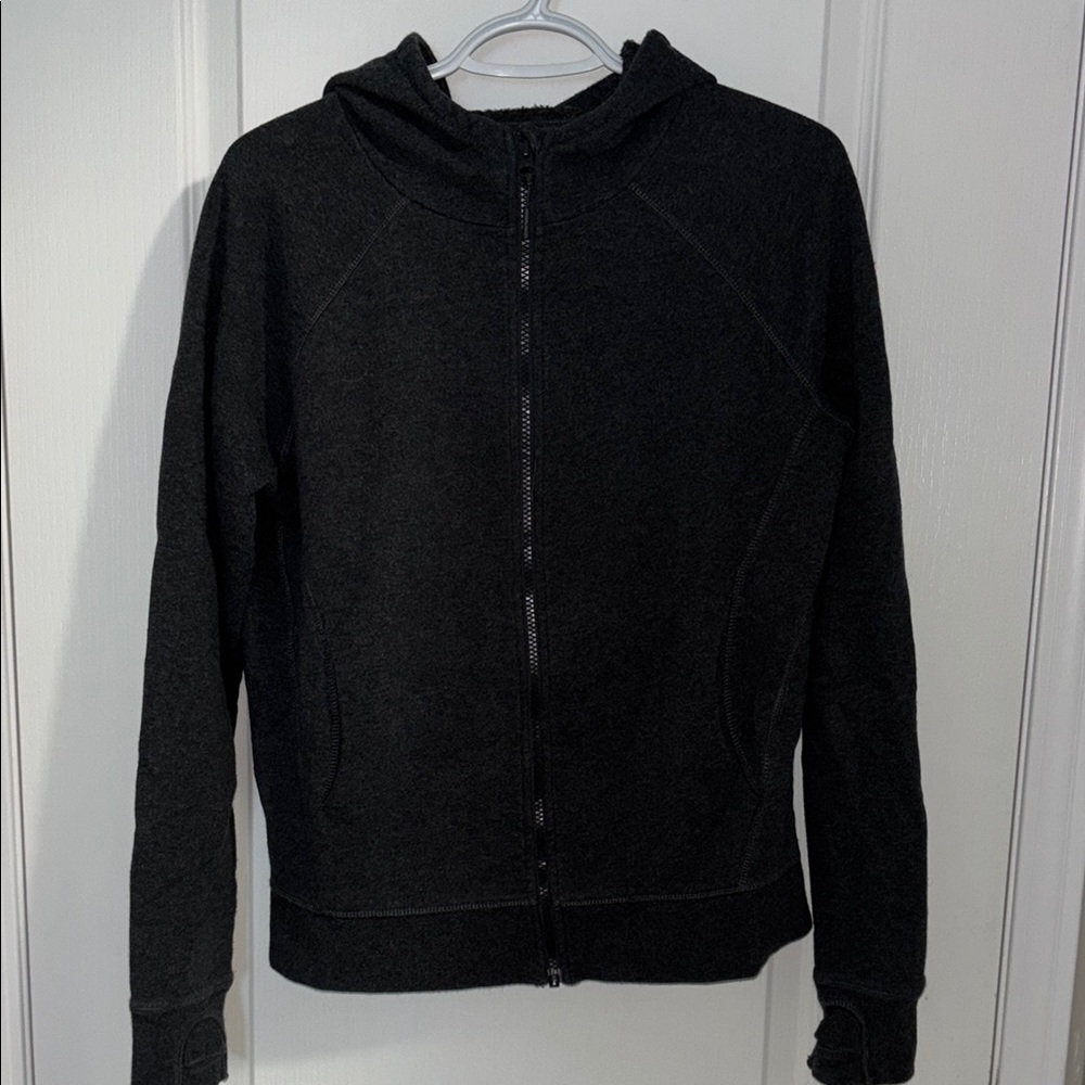 Lole Gray Boxy Long Sleeve Hoodie